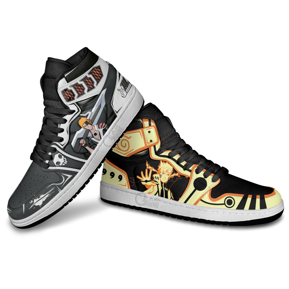 Ichigo Kurosaki and Nrt Uzumaki Bijuu J1 Sneakers - Image 3