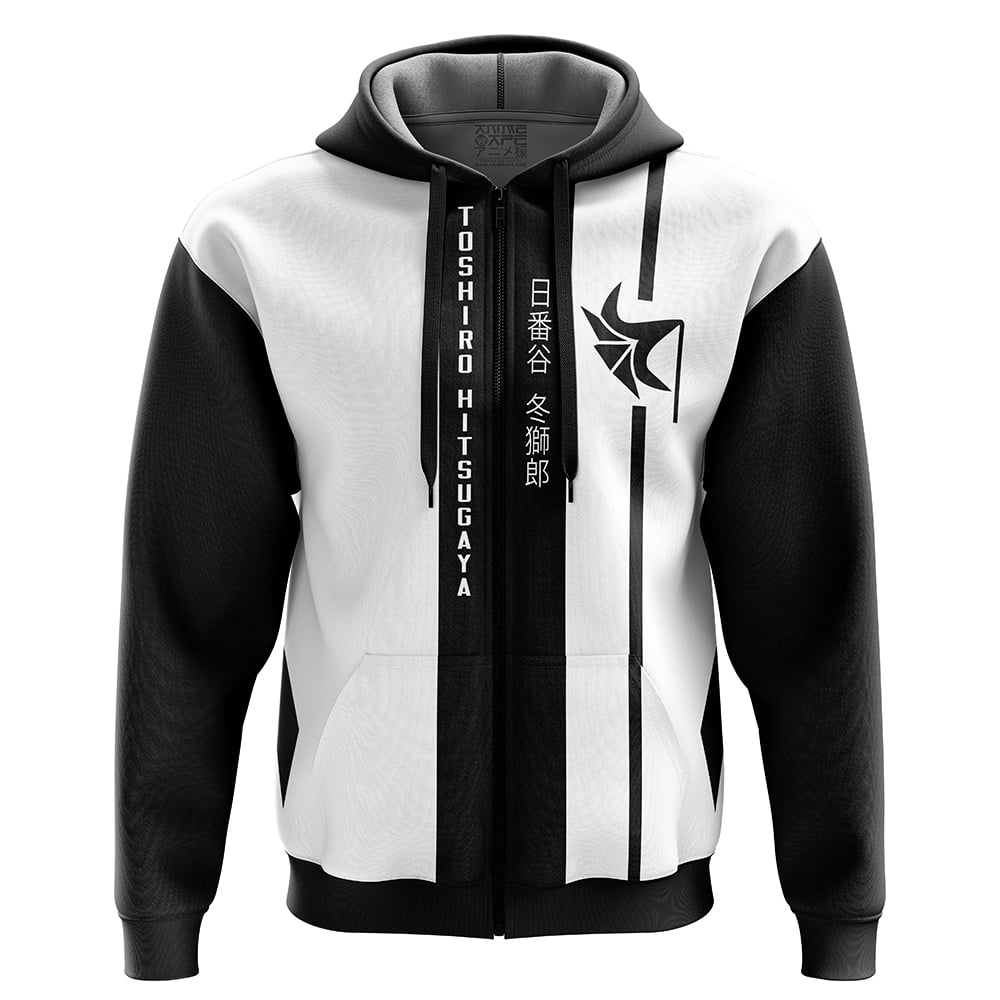 Gotei 13 10th Division Captain Toshiro Hitsugaya Bleach Zip Hoodie Jacket