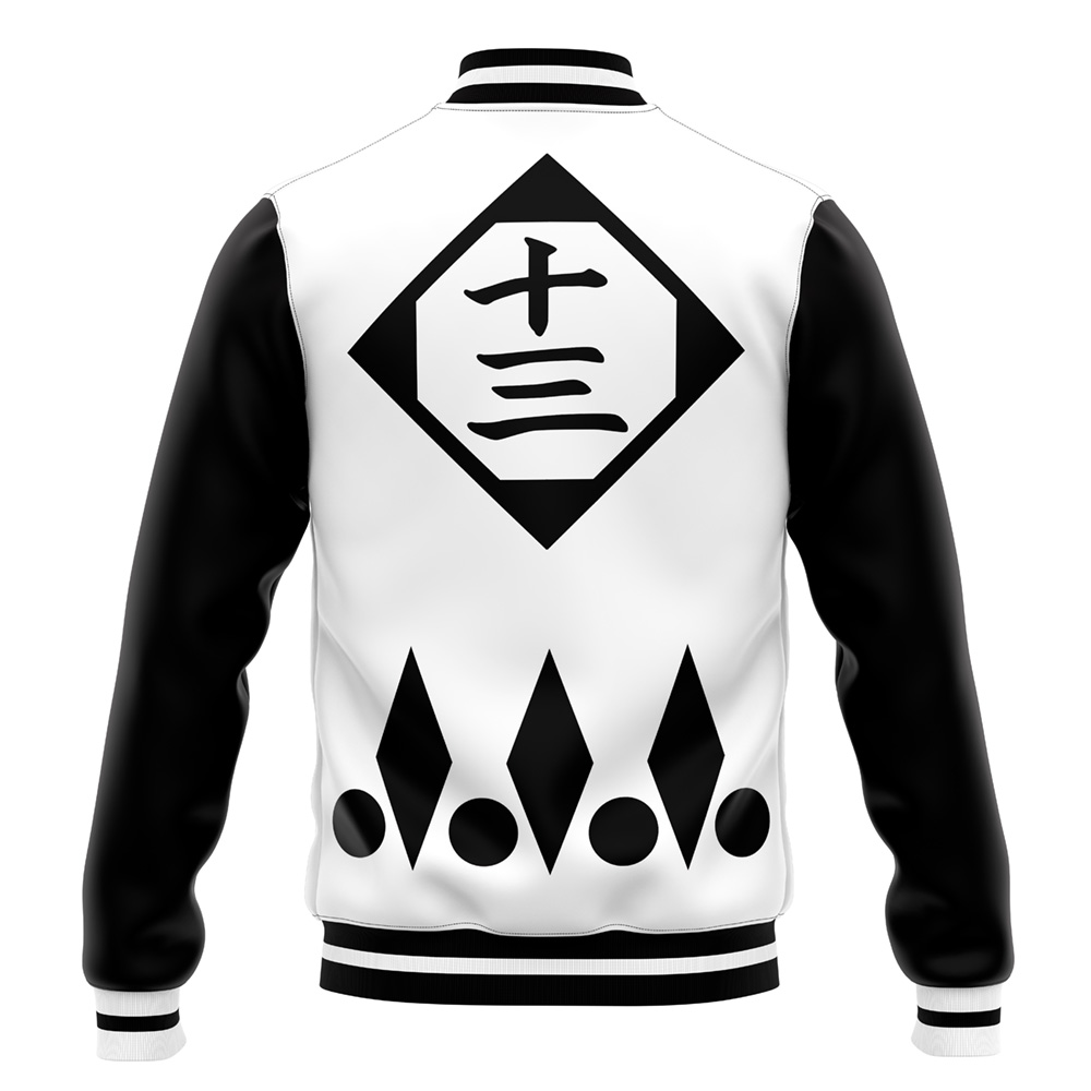 Jushiro Ukitake Bleach Varsity Jacket - Image 4