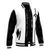 Jushiro Ukitake Bleach Varsity Jacket F LEFT Mockup - Bleach Merch