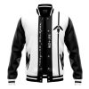 Jushiro Ukitake Bleach Varsity Jacket FRONT Mockup - Bleach Merch