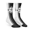 Zaraki Kenpachi V2 Bleach Socks SIDE mockup - Bleach Merch
