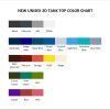 tank top color chart - Bleach Merch