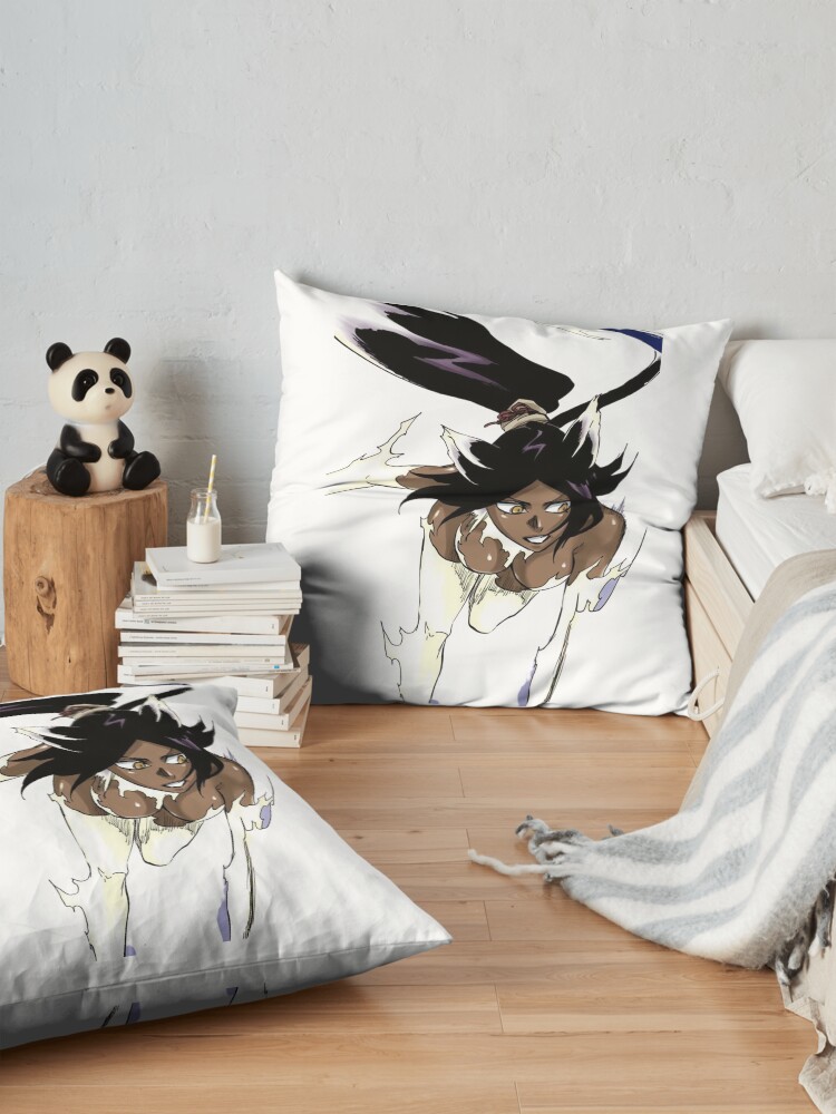 Shihouin Yoruichi Throw Pillow - Image 2