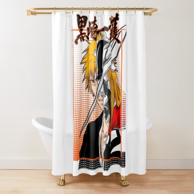 Hollow Half Mask Shower Curtain