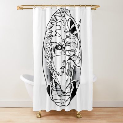 Hollow Half Mask Shower Curtain