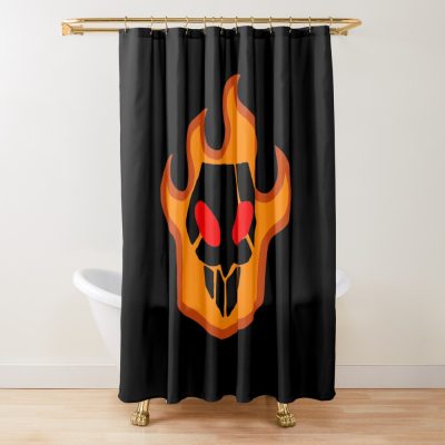 Bleach Skull Anime Emblem Symbol Of Power Shower Curtain