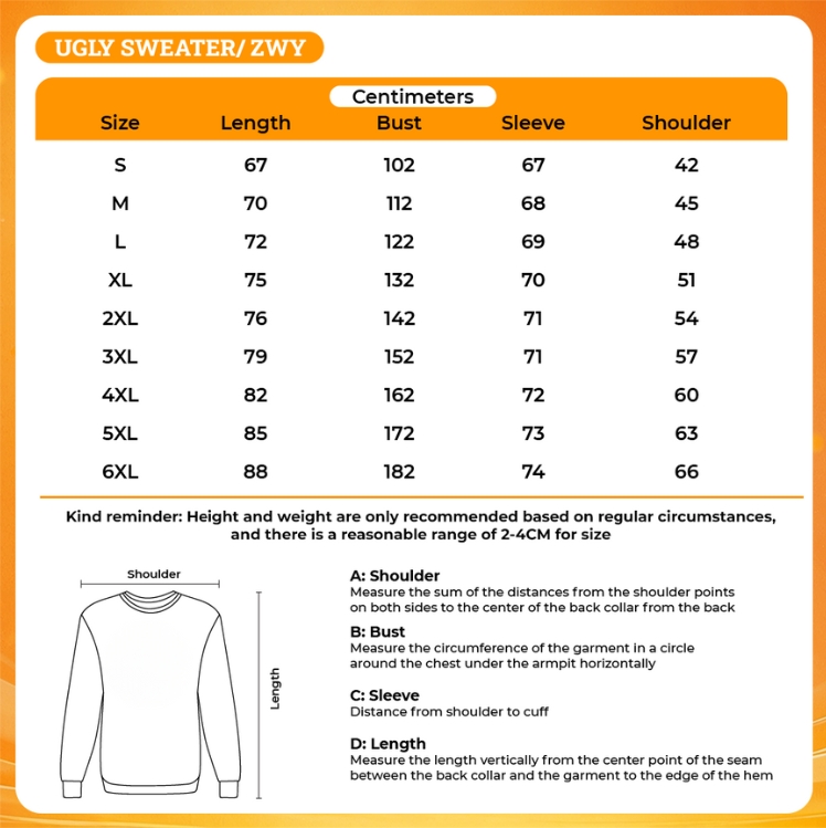 3D UGLY SWEATER - Bleach Merch