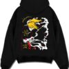 DEIDAX A.black hoodie flat back design - Bleach Merch