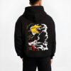 DEIDAX B.black hoodie male back view - Bleach Merch