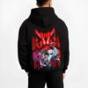 DEMKNP B.black hoodie male back view - Bleach Merch