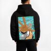 GRMPNTR B.black hoodie male back view - Bleach Merch