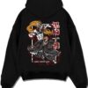 HDEM11 A.black hoodie flat back design - Bleach Merch