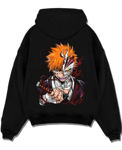 Ichigo Hollow Mask Hoodie Bleach Vizard Form Battle