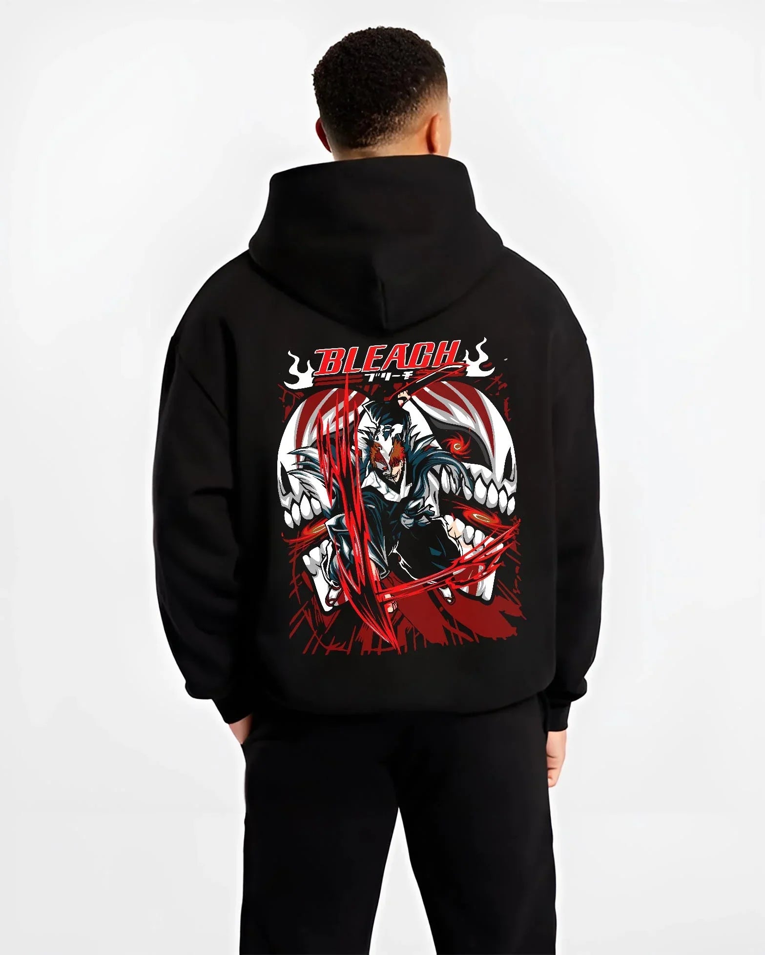 Ichigo Hollow Form Hoodie Bleach Inner Hollow Rage - Image 2