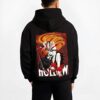 HOLL10 B.black hoodie male back view - Bleach Merch