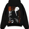 ICHBNK A.black hoodie flat back design - Bleach Merch