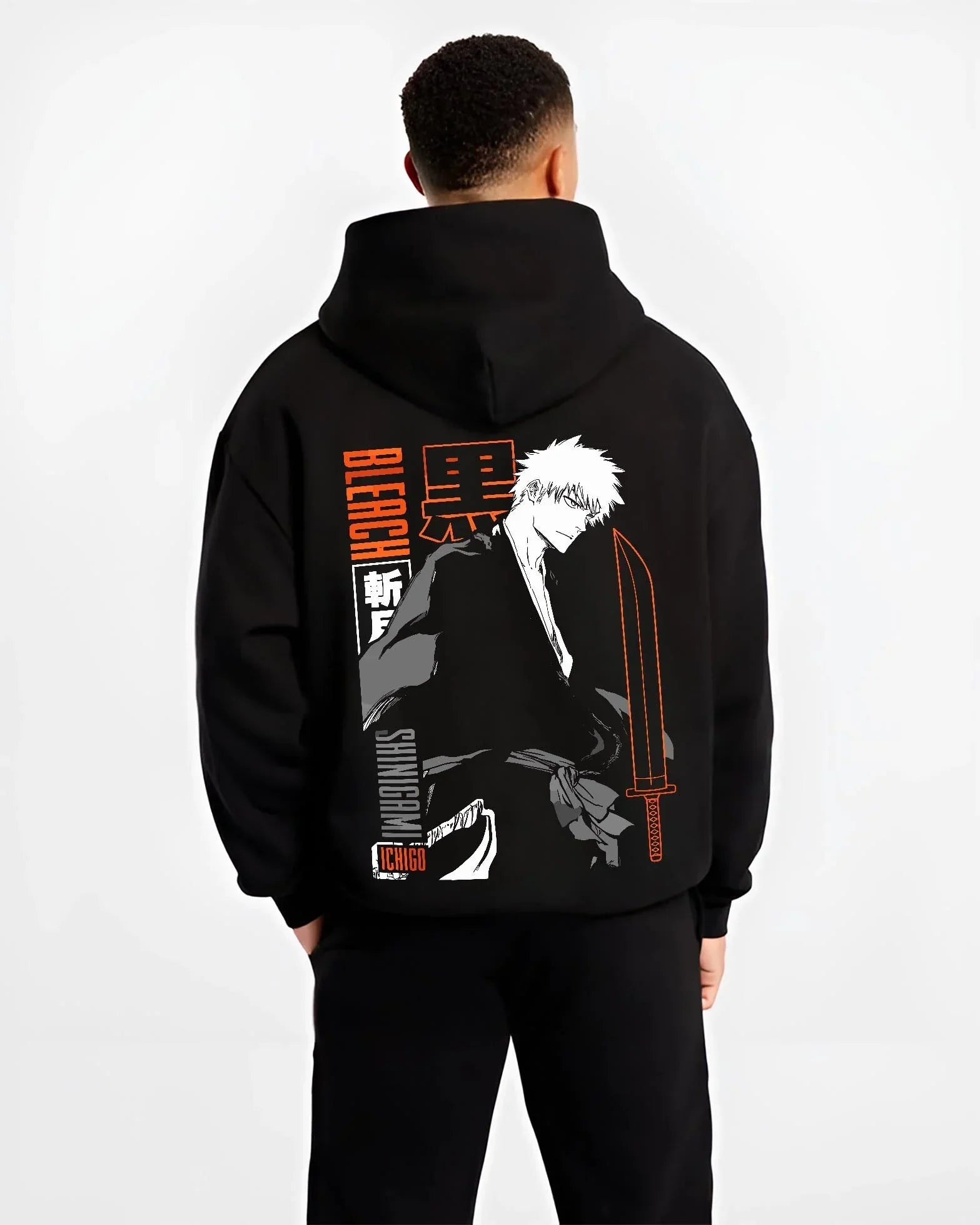 Bleach Hoodie Ichigo Kurosaki Bankai Shadow Jumper - Image 2