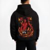 KNPCH1 B.black hoodie male back view - Bleach Merch