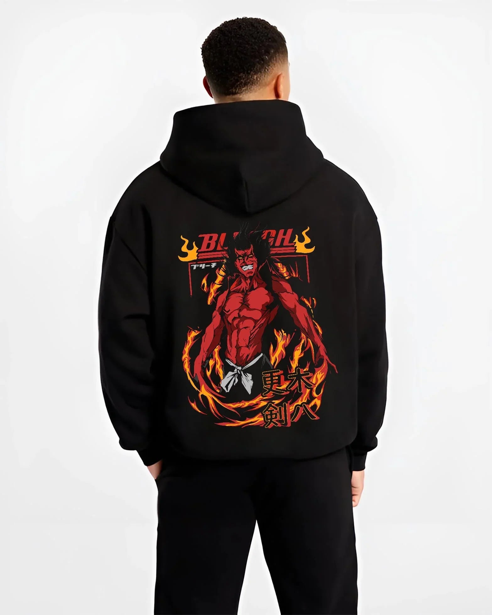 Kenpachi Zaraki Hoodie Bleach Anime Captain Retro - Image 2