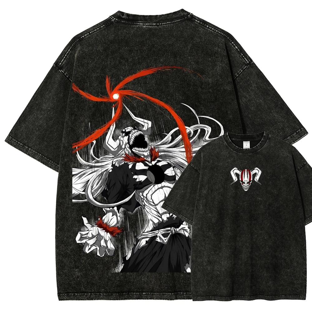 Ichigo Kurosaki Bleach Anime Mineral Wash T-shirt