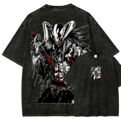 Vasto Lorde Cool Bleach Anime Mineral Wash T-shirt