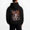ichigo bleach black hoodie male back view - Bleach Merch