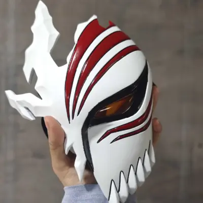 Bleach Ichigo Kurosaki Hollowfication Half Face Mask