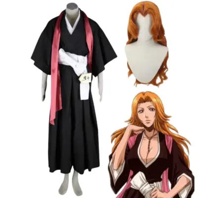 Anime Bleach Matsumoto Rangiku Cosplay Costume Wig